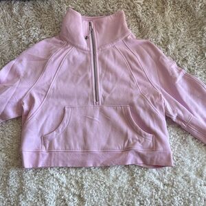 Lululemon NEW WOT Pink Half-Zip Scuba Pullover